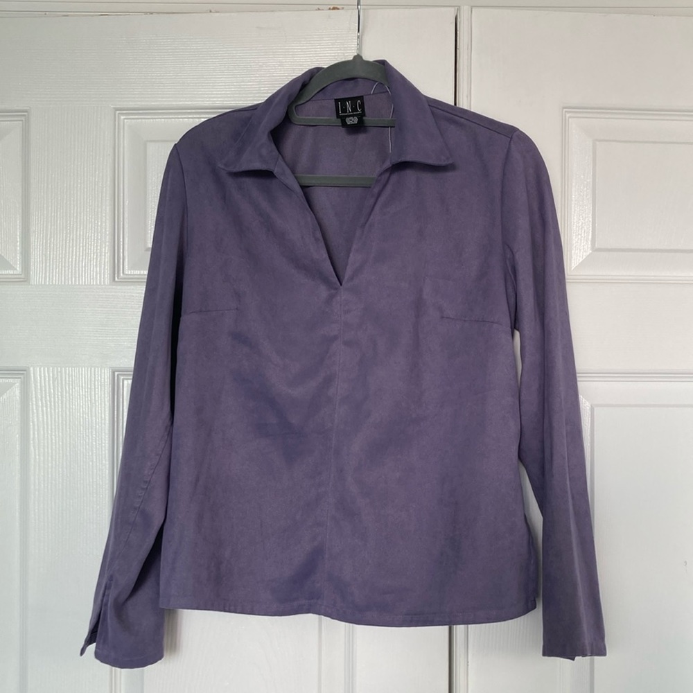 Inc women's Purple long sleeve.Size 8 worn once.